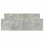 vidaXL Cadre de lit sans matelas gris béton 140x190 cm