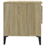 vidaXL Tables d'appoint 2 Pièces Chêne sonoma 50x46x50 cm Bois ingénierie