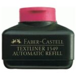 Recharge TEXTLINER REFILL 1549 pour surligneur 1546 et 1543 coloris rose FABER-CASTELL