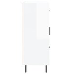 vidaXL Buffet Blanc brillant 69 5x34x90 cm Bois d'ingénierie