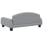 vidaXL Canapé pour enfants gris clair 70x45x30 cm tissu
