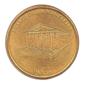 Mini médaille monnaie de paris 2007 - eglise de la madeleine