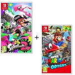 Pack 2 jeux Switch : Splatoon 2 + Super Mario Odyssey
