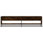vidaXL Meuble TV chêne fumé 180 5x40x46 cm bois d'ingénierie