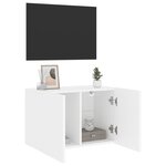 vidaXL Meuble TV mural blanc 60x30x41 cm