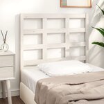 vidaXL Tête de lit Blanc 95 5x4x100 cm Bois massif de pin