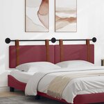 vidaXL Tête de lit suspendue Bordeaux PU antique