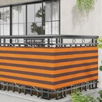 vidaXL Écran de balcon Orange et marron 75 x 200 cm
