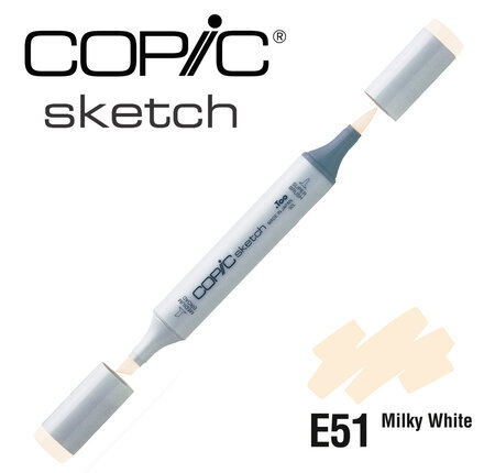 Marqueur à l'alcool Copic Sketch E51 Milky White