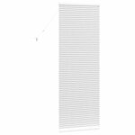 vidaXL Store de Fenêtre avec des rideaux Manuel Blanc Aluminium