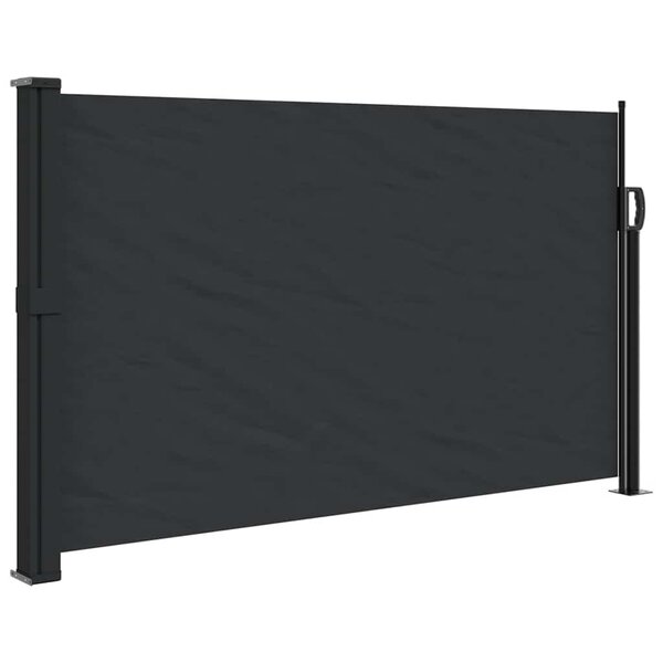 vidaXL Auvent latéral rétractable noir 117x300 cm