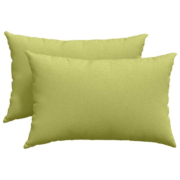 vidaXL Coussins de canapé 2 pc tissu Vert clair 60 x 40 cm