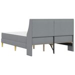 vidaXL Cadre de lit avec matelas avec tête de lit Polyester