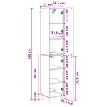 vidaXL Ensemble de Meubles 2 Pièces Noir Bois d'ingénierie