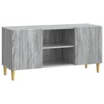 vidaXL Meuble TV Sonoma gris 102 x 34 5 x 50 cm Bois d'ingénierie