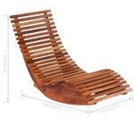 vidaXL Chaises longues basculantes lot de 2 bois d'acacia