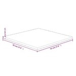 vidaXL Dessus de table carré 70x70x1 5 cm Bois chêne massif non traité