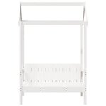 vidaXL Banc avec toit blanc 117 5x70x176 5 cm bois de pin massif