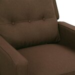 vidaXL Fauteuil de massage Marron Tissu