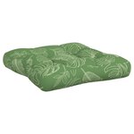 vidaXL Coussins de palette 3 Pièces motif de feuilles tissu Oxford