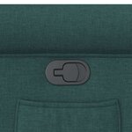 vidaXL Fauteuil inclinable Vert foncé Tissu