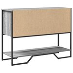 vidaXL Table console sonoma gris 100x35x74 5 cm bois d'ingénierie