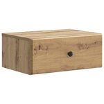 vidaXL Cabinet de chevet mural Chêne artisanal 49 x 34 5 x 20 cm