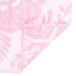 vidaXL Tapis d'extérieur Rose 80x150 cm PP