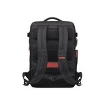 Hp omen 17.3 gaming backpack sac a dos gamer - etanche, compatible jusqu'a 17 pouces,  poches d'accessoires, noir/rouge