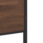 vidaXL Cadre de lit métal avec tête de lit et pied de lit 90x200 cm