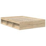 vidaXL Cadre de lit sans matelas chêne sonoma 120x200 cm