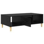 vidaXL Table basse Chêne noir 102 x 55 x 35 cm Bois d'ingénierie