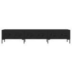 vidaXL Meuble TV noir 150x36x30 cm bois d'ingénierie