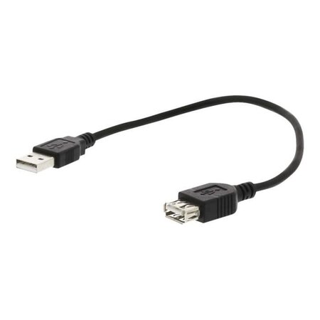 NEDIS USB 2.0 Cable - A Male - A Female - 1.0 m - Noir