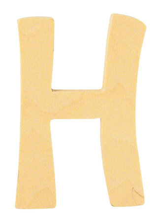 Alphabet en bois 6 cm Lettre H