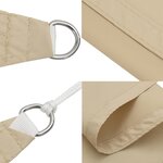 vidaXL Voile de parasol tissu oxford triangulaire 6x6x6 m beige