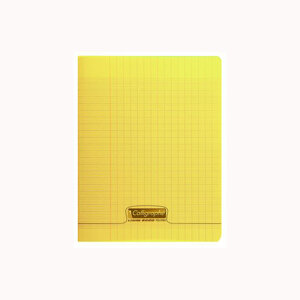 8000 POLYPRO  Cahier piqué jaune 21x29 7cm 48p séyès 90g CALLIGRAPHE