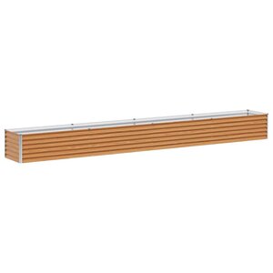 vidaXL Jardinière surélevée 390 x 50 x 36 cm Acier galvanisé