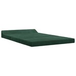 vidaXL Canapé-lit pliable Vert foncé 120 x 60 x 49 cm Tissu