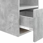 vidaXL Armoire de salle de bain Gris béton 30 x 44 5 x 50 cm