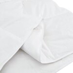 vidaXL Couette 3 Pièces Blanc 200 x 200 cm Bas
