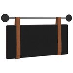 vidaXL Tête de lit suspendue Marron foncé PU antique