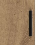 vidaXL Ensemble de mobilier de salle de bain 3 Pièces chêne artisanal