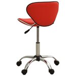 vidaXL Chaise de bureau Rouge Similicuir