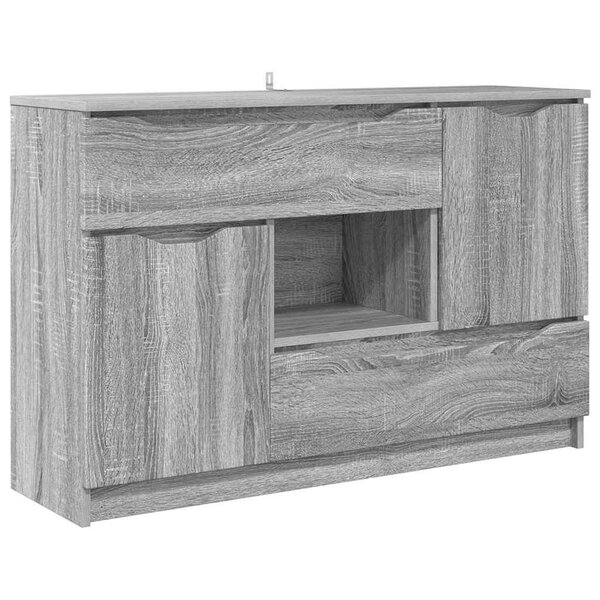 vidaXL Buffet Gris Sonoma 100 x 30 x 65 6 Bois d'ingénierie