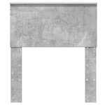 vidaXL Tête de lit Gris béton 75 cm Bois d'ingénierie