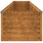 vidaXL Lit surélevé de jardin 386x50x36 cm acier corten