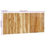 vidaXL Tête de lit 120 cm bois d'acacia massif