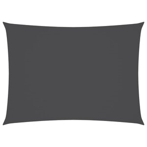 vidaXL Voile de parasol tissu oxford rectangulaire 2 5x4 m anthracite