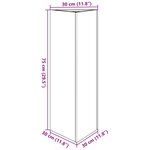 vidaXL Jardinières 2 Pièces vert olive triangulaire 30x26x75 cm acier